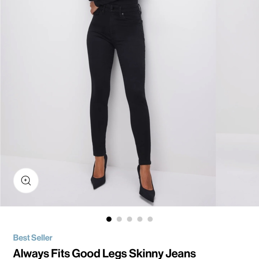 Good American Black Skinny Jeans